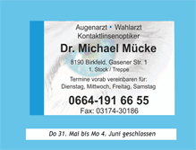Tablet Screenshot of dr-muecke.at